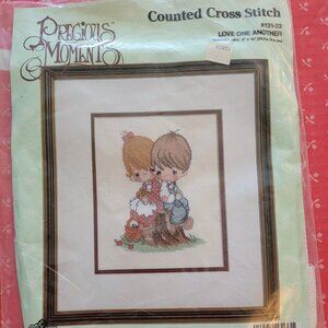 Precious Moments Love One Another Counted Cross Stitch Kit